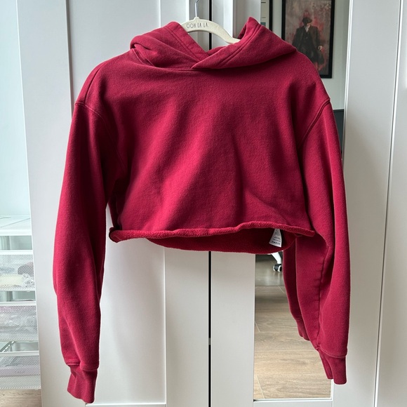 TNA cozy fleece perfect cropped hoodie - Picture 1 of 5